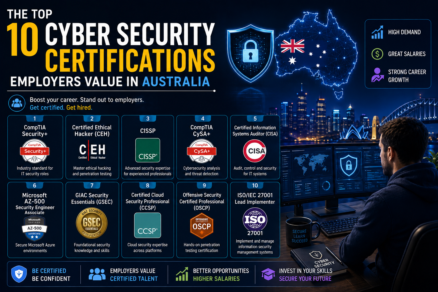 cyber security certifications Australia